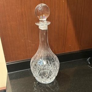 Cristal for whiskey decanter